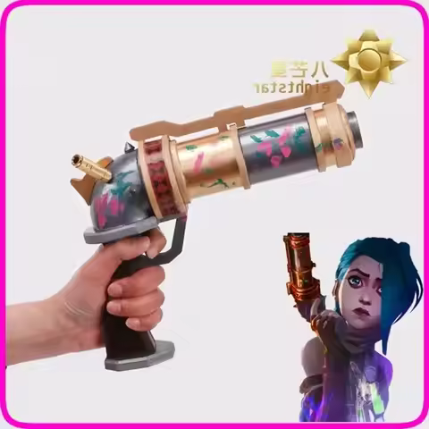 LoL Arcane Jinx Cosplay Arms Props BaoBao Vi Sister Cosplay Gun LOL Arcane Jinx blue wigs for Hallow