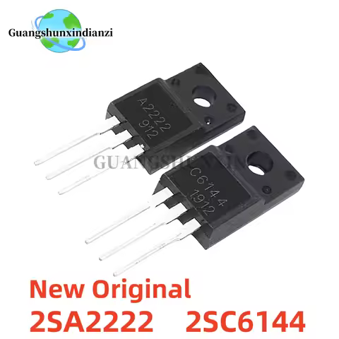 5pairs/10pcs 100% New Original 2SA2222 2SC6144 A2222 C6144 TO-220F Audio power amplifier matched pai