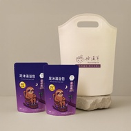 好漢草-摺疊足浴袋+漢方足浴包PLUS鎂(足好眠2袋) 公主泡腳包禮盒