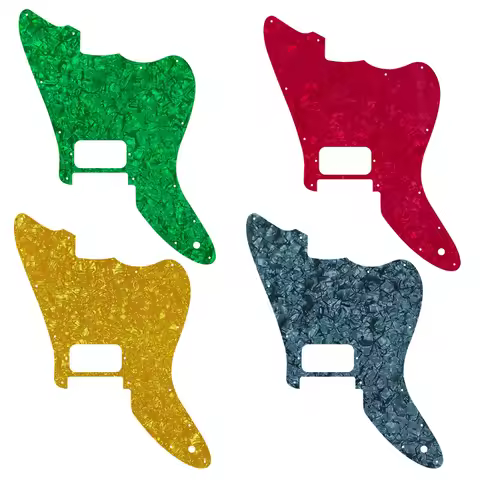 Xin Yue Custom Guitar Parts - For，US Custom Fender Squier Jagmaster Guitar Pickguard Multicolor Opti