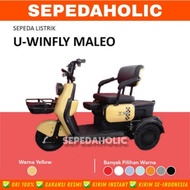 Sepeda Motor Listrik UWINFLY MALEO Roda 3 Tiga 500 Watt Electric E
