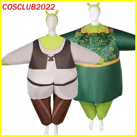 Fiona Princess Cosplay Party Inflatable Costume Halloween Carnival Suit Hair Band Inflation Pump Out