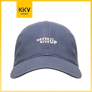 KKV GR NEVER GIVE UP BASEBALL CAP TOPI BASEBALL PRIA WANITA GREY