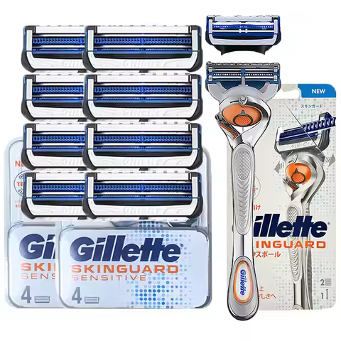 Gillette Men's Skinguard Razor Manual Razor Shaving Razor More Suitable for Sensitive Skin Gillette 