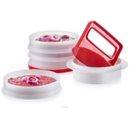 Tupperware Hamburger Press & Keeper Set