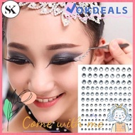 SK Temporary Tattoo Stickers Crystal Eyes Sticker Eyeshadow Jewelry Makeup