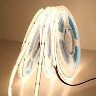 5M COB LED Strip DC12V 24V 320led/m 480led/m 528led/m Flexible High Density LED Light Strip 3000K 40