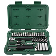 Shida 52 Pieces Small Flying Socket Set Car Repair Small Fast Set 6.3mm Ratchet Wrench Auto Repair T