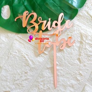 [DV88] Bride To Be Bridal Shower Acrylic Cake Topper