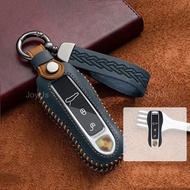 Porsche Cayenne Macan Taycan Panamera Porsche 911 718 Stylish Handmade Leather Key Cover Casing