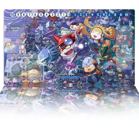 Digimon Playmat Appmon DTCG TCG CCG Mat Board Game Duel Trading Card Game Mat Custom Anime Mouse Pad