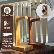 Wooden headphone shelf, fine pine headphone stand KGDB03-M2