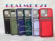 realme c21 -realme c20/c11 2021 case sleding plus slot card realme-bd - c20/c11 2021 hijautua/random