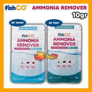 FishCo AMMONIA REMOVER 10g gram freshwater sea/: Aquarium pond Starter bacteria