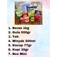 paket sembako kontainer mini paket sembako lebaran ready stok