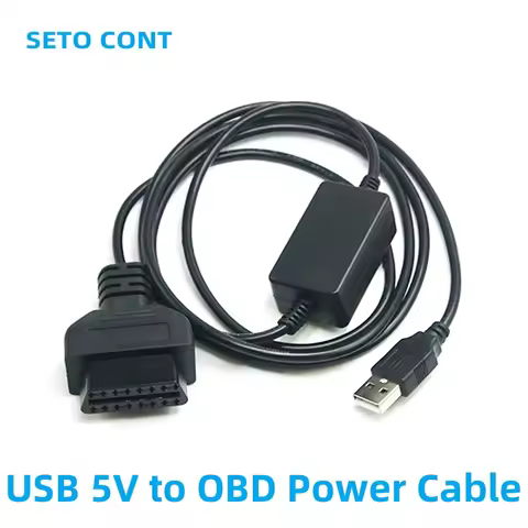Home Use J1962 OBD Boost Cable USB 5V to 12V OBD2 Female Connector OBDII Power Supply Charging Cable