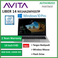 Avita Liber NS14A2MY037P 14" FHD Laptop (Intel Core i3-8130U, 8GB RAM, 128GB SSD, Intel UHD Graphics