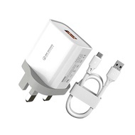 Wk Design 18w QC 3.0 Fast Charger Usb Type C & Lightning Fast Charging