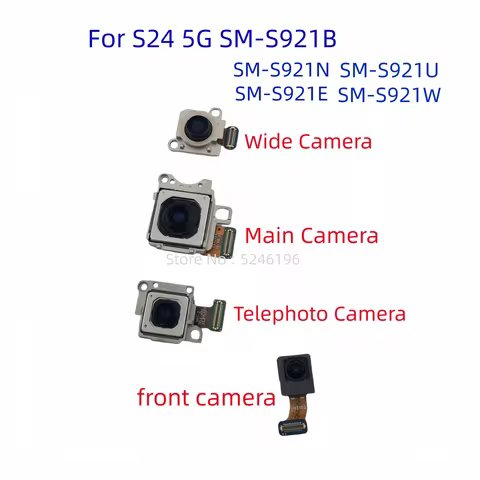1pcs Back big Main Rear Camera front camera Module For Samsung Galaxy S24 5G SM-S921B SM-S921N S921E