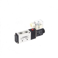 Yister 4V210-08 เข็มขัดควบคุมแม่เหล็ก AC220V สายเดี่ยว DC24V 2 ส่วน 5 ทาง เปลี่ยนทิศทาง อุปกรณ์อัดลม