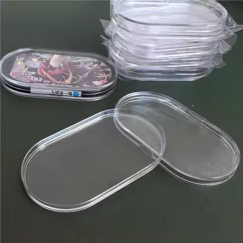 1-10pcs Mezastar Arcade Game Special Disk Hard Protective Sleeve Display Case Fit For Pokemon Mezast