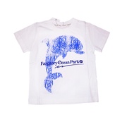 Farglory Ocean Park Blue Pen Line Dolphin Short T