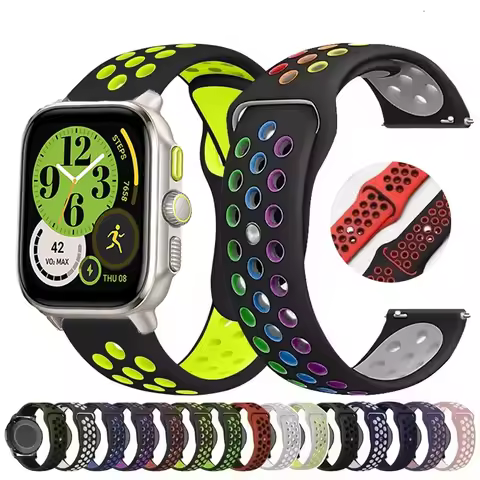 22mm 20mm Silicone Strap For Amazfit Cheetah Square Band Bracelet For Amazfit Balance/Cheetah Round/