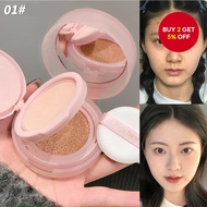 GEGE BEAR 2-IN-1 Cushion Foundation, Lightweight Pressed Setting Powder, Matte Flawless Finish Found