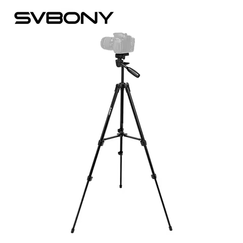 Svbony Tripod Portable 49" Travel Aluminum Lightweight for DSLR Cameras Video Spotting Scope Watchin