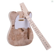 Wood Neck Tl [ Burl Maple Tele Style Unfinished ] Maple Diy ] Kit Body Burl Diy Kit Maple Wood Kit M