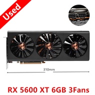 [WACB] XFX RX 5600 XT RX5600 XT 6GB การ์ดจอ GPU AMD Radeon RX5600XT GDDR6การ์ดจอเดสก์ท็อปพีซีการ์ดเก
