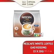 NESCAFE White Coffee Gao Kosong (15 x 20g)