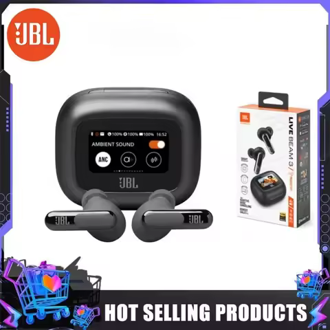 JBL Live Beam 3 Hong Kong Version Refurbished TWS Earbuds BT5.3 48H Playtime IP55 ANC 6 Mics Pure Ba