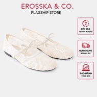 [ERSSKA] - hottrend mesh doll shoes with ballet core pattern, cream white flat sole_ DOI81 ballet fl