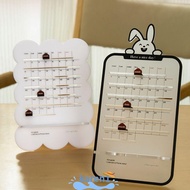 KA Schedule Planner, Cute Office School Supplies Sliding Desk Calendar,  Simple Home Decoration Acrylic Perpetual Calendar