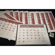 Desk/Table Planner Calendar 2024 (Monthly) A4 Size - 8.3x11.7 inches PART 2 OF 2