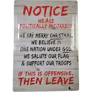 12" x 17" 3D Pop Out Thick Metal Tin Sign. 2nd Amendment Right, All Weather, Outside Sign (Notice - 