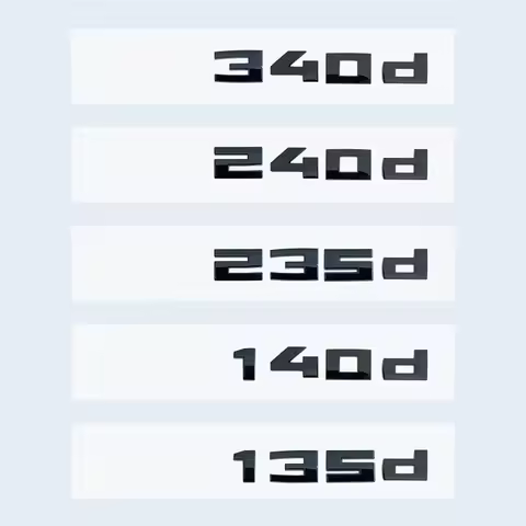 Glossy Black 3D Letters M340d M240d M235d M140d Emblem For 1 2 3 Series F30 F31 F35 F40 F46 G42 G2 C