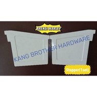 [1 SET]ARENSI MARLEY F300 Rain Gutter Pvc Stopper End Cap Left Right