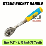 Rachet Handlebar Handle Socket Krek Handle Rachet Socket Wrench 1/2" inch L 10" inch 72 Teeth