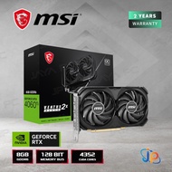 VGA MSI Geforce RTX 4060 Ti Ventus 2X Black OC 8GB - 8 GB DDR6