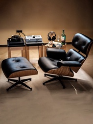 ♙✟ Eames Lounge Chair Nordic Leather Designer Casual Single Sofa The same style that I love