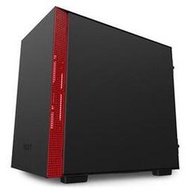 【綠蔭-免運】恩傑 NZXT H210i (4小) 數位控制-黑紅 透側電競機殼