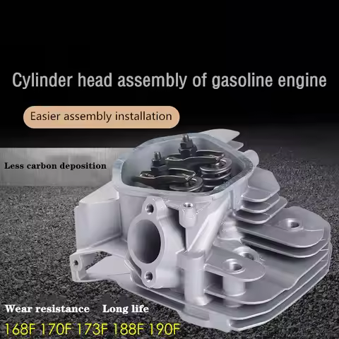Engine generator parts 168/170F/188/190F/7.5/13HP/5kw Cylinder head assembly