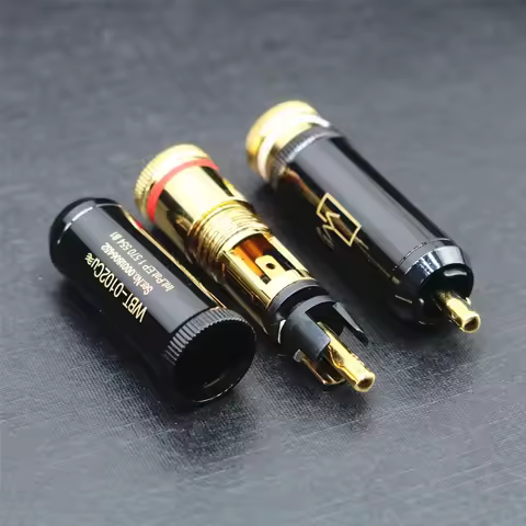 Top quality WBT RCA Plug 0102Cu pure copper gold-plated HiFi audiophile audio plug CD amplifier DVD 