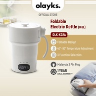 Olayks Foldable Electric Kettle Stainless Steel Heating Plate Mini Travel Kettle Folding Kettle 600m