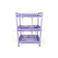 Evina Spice Rack Multipurpose Plastic 3-Tier Plate and Glassmie