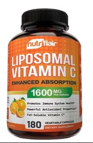 Nutriflair Liposomal Vitamin C (1600mg) 180 Capsules