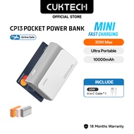 【3C  Certification】CUKTECH Mini Powerbank 10000mAh 30W Max Fastcharging Powerbank iP16/15/14