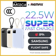 MTech REMAX CCC Certified Powerbank 10000mAh 20000mAh 3C Power bank 22.5W Fast Charging Portable Cha